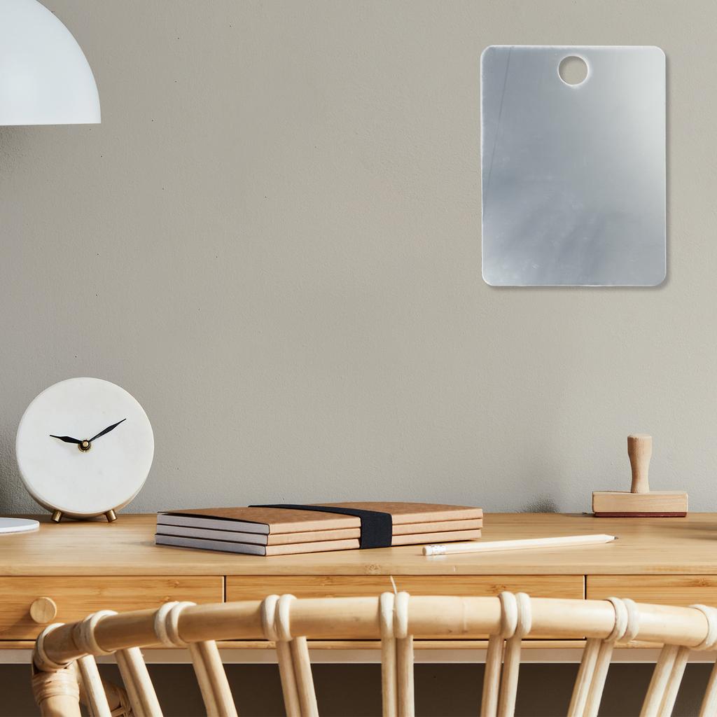 Domácí čtvercové zrcadlo Koupelna Sprcha Holení Nástěnný držák na přísavku Přenosné