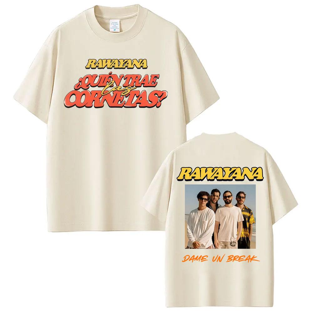 Rawayana Quin Trae Las Cornetas World Tour Tshirts Unisex Women Harajuku Fashion Oversized T Shirt Casual ONeck Cotton Tshirt