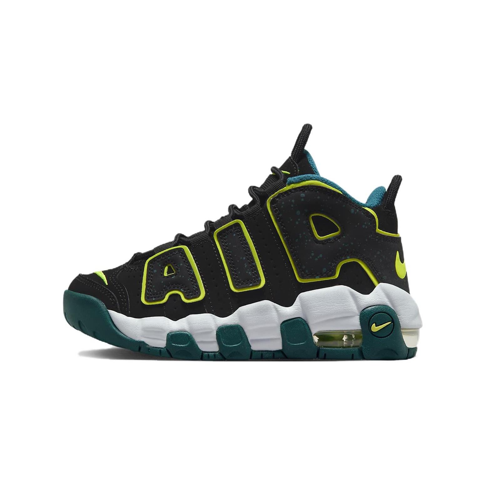 (PS) Nike Air More Uptempo  Black Volt Geode Teal  Kids  DZ2810-001 EU 29.5