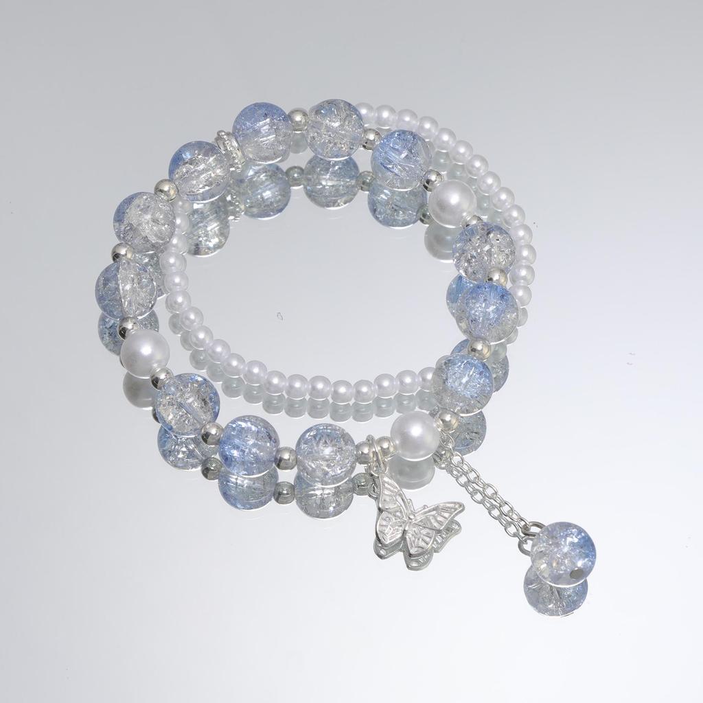 Mori Style Starry Sky Crystal Butterfly Bracelet - Elegant, Versatile Fairy Design for Women and Best Friends