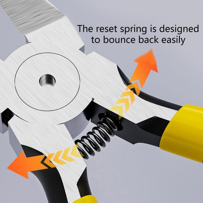 Industrial Diagonal Cutting Pliers Wire Cutter with Comfortable Grip Handle Pliers for Electricians Repair Tool