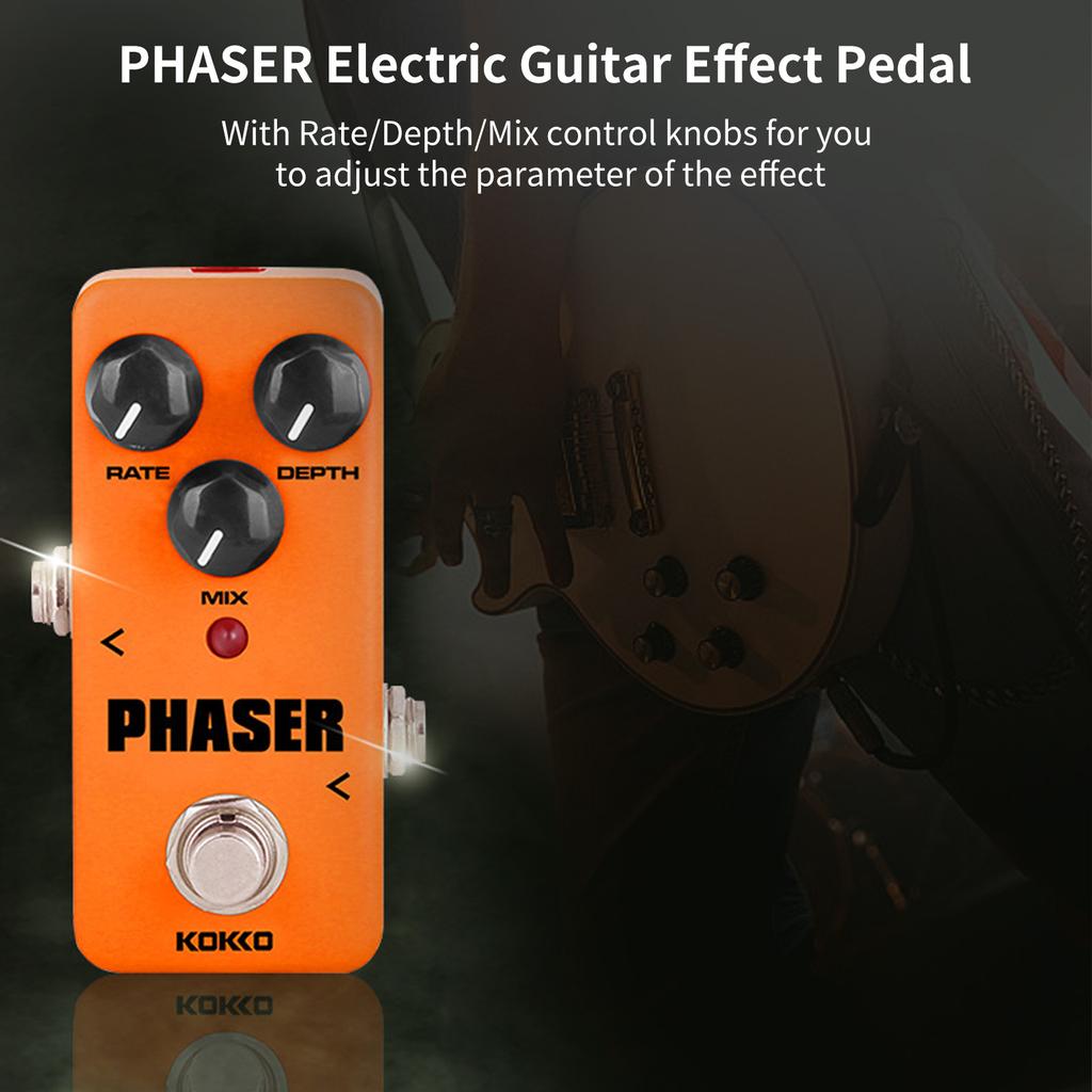 KOKKO FPH2 PHASER Electric Guitar Effect Pedal Portable Guitar Effector Phase Mini Single Electric Guitar Effect Pedal
