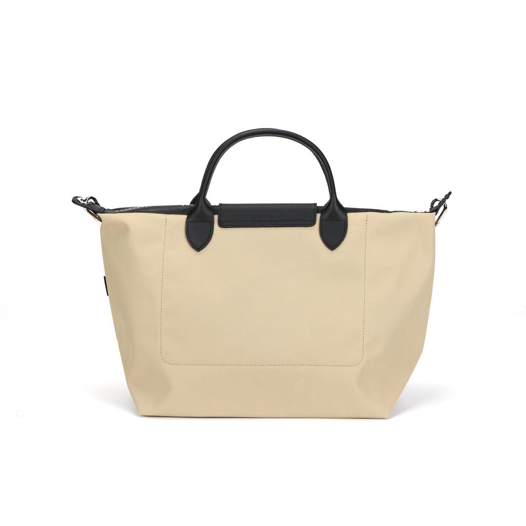 Longchamp Le Pliage Energy Logo Geprägt Reißverschluss Recycelter Canvas Tragetasche Damen Tragetasche Beige 1515HSR299