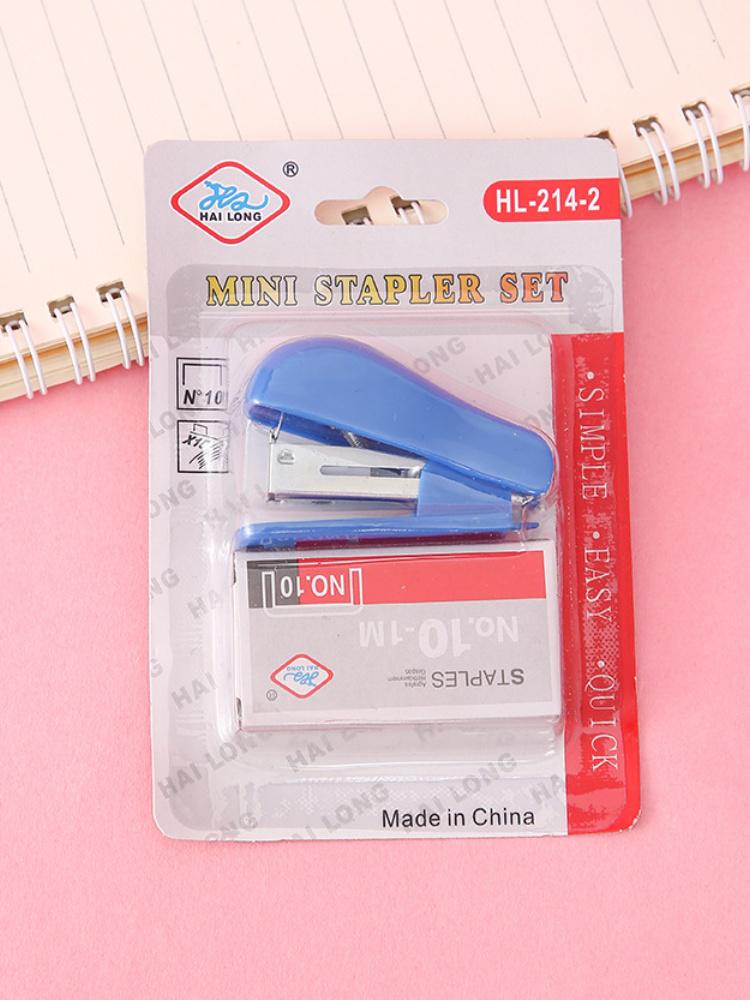 Mini Stapler Set for Home, Office, or Study - Includes Stapler & 10 Staples