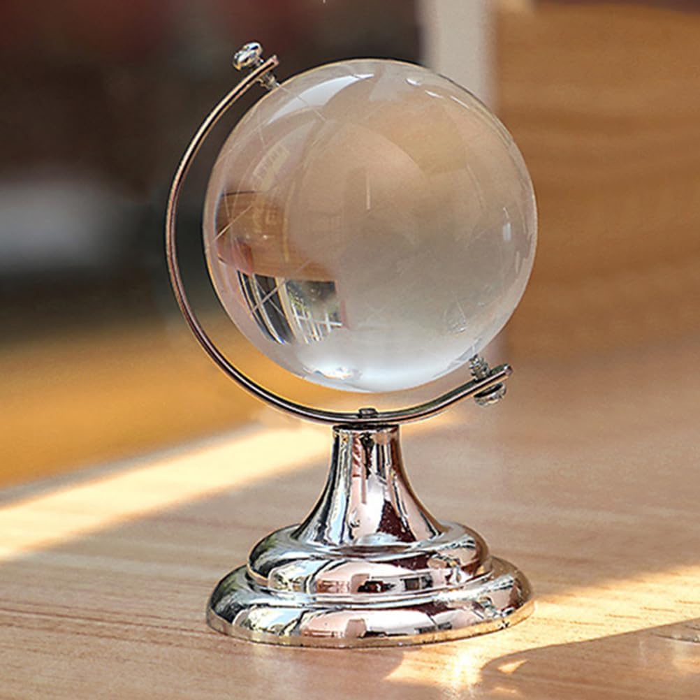 Cabilock 3 шт. Хрустальный глобус Настольный глобус мира Декор Глобус Земли Шар с картой мира Декор карты мира Круглый глобус Земли Пресс-папье Мини-глобус мира