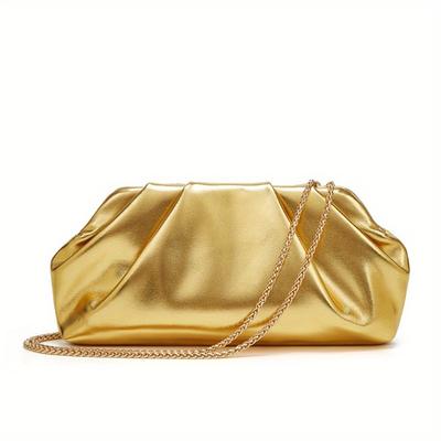 High-End Niche Gold Bag for Women, New Trendy Versatile Chain Crossbody Bag, Fashionable Shoulder Underarm Bag