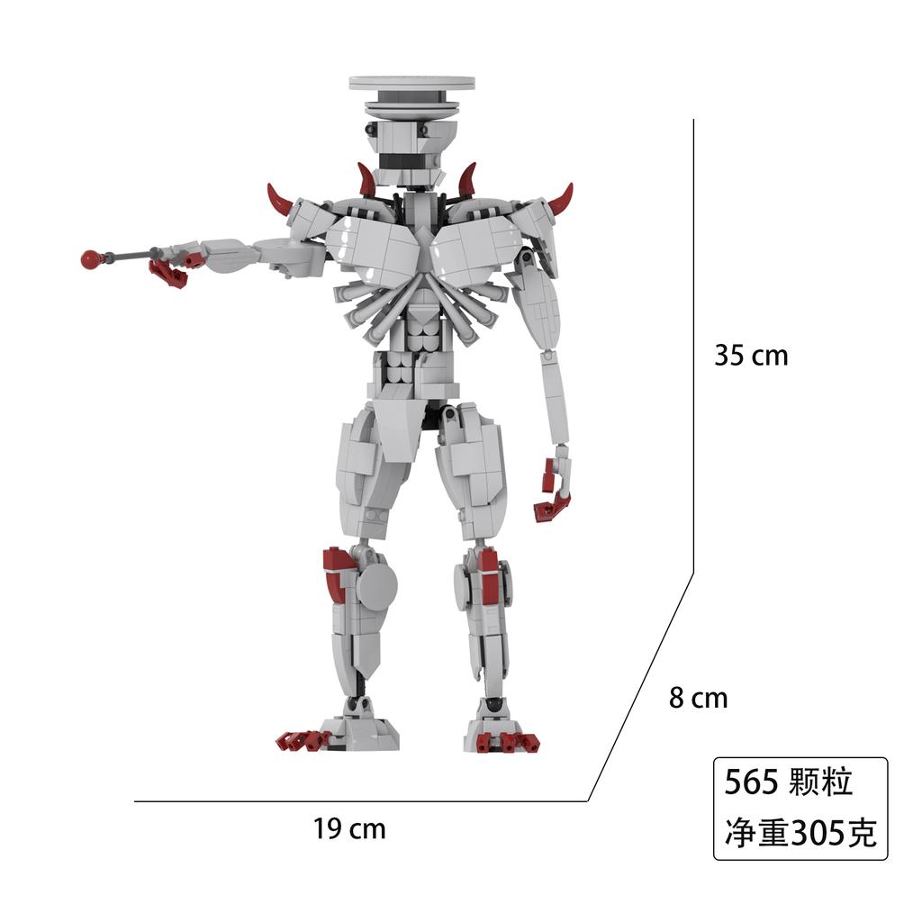 New Monster Series Assembled Handheld Table Block Children's Birthday Gifts, Handmade Puzzle Toys Kaiju No.9and No.8