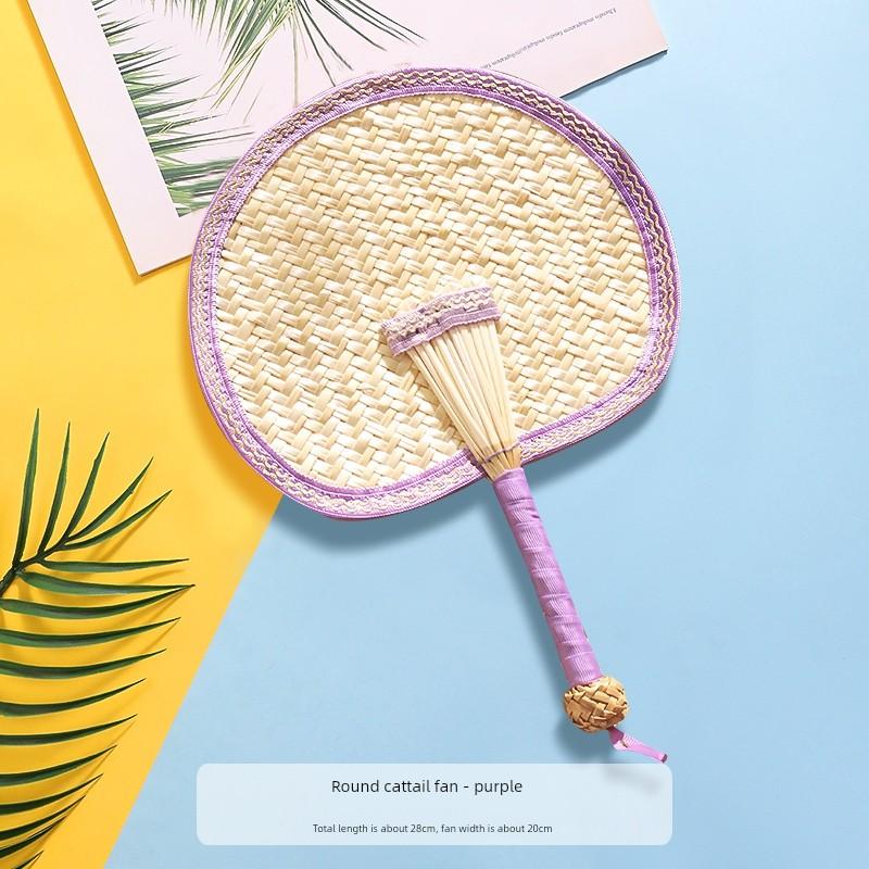 Summer Portable Large Palm Leaf Fan, Traditional Style for Children and Babies, Summer Cooling Hand Fan, Small Banana Leaf Fan