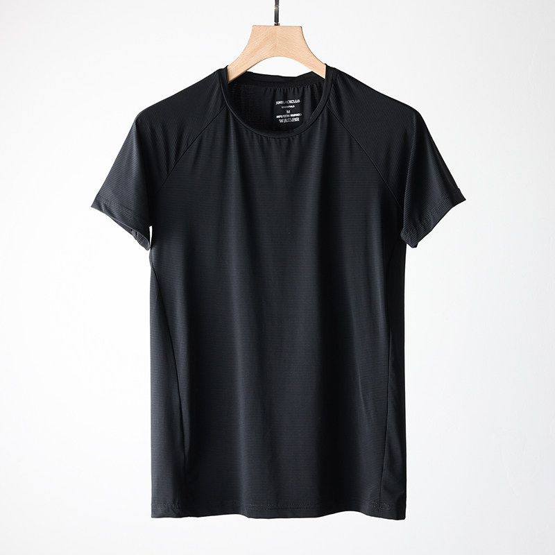 Tail Single Men's Cut Label Sports Ice Silk Quick-Drying Ice Feeling T-Shirt Men's Breathable Short Sleeve Export Original Single Half Sleeve Tops