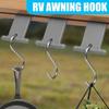 S Shaped Camping Awning Hooks Clips RV Tent Hangers Light Hangers with Holes for Caravan Camperb Accessories