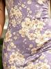 Summer Women's One Shoulder Midi Dress Floral Print Lavender Bodycon Sundress