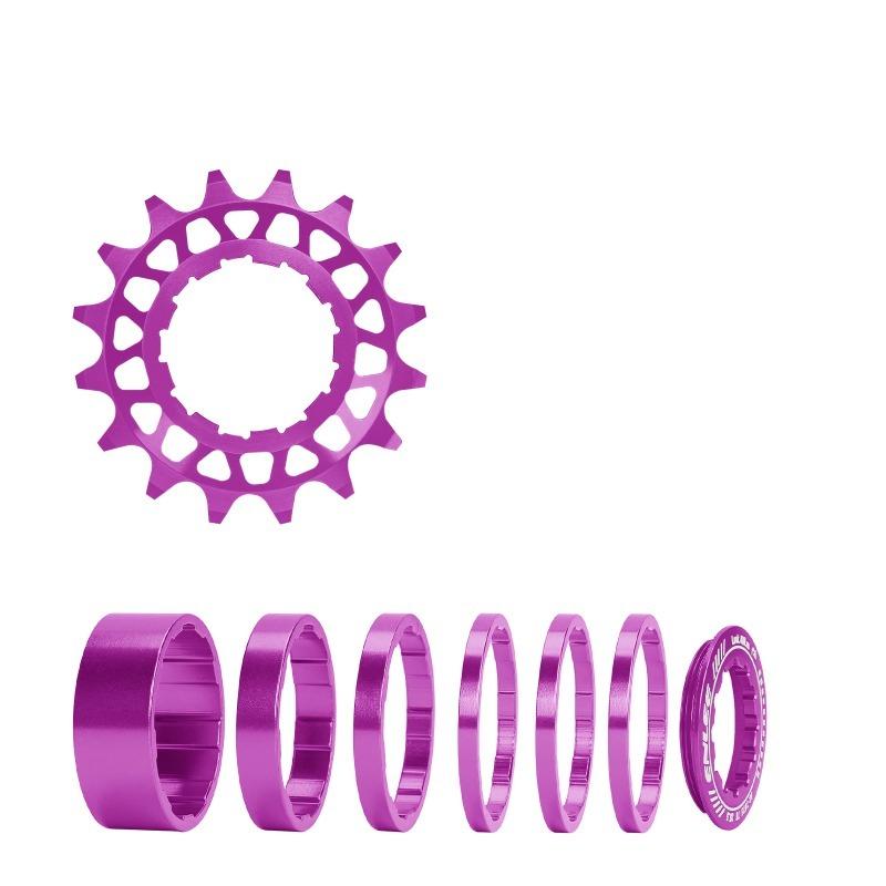 ENELL Single Speed Flywheel Conversion Kit 18T HG Cassette Cog MTB Road Bike Sprocket for Freewheel Chain Bicycle Freewheel