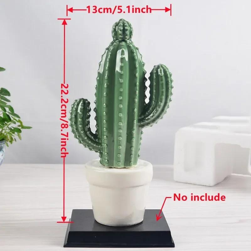 Nordic Ceramic Cactus Home Ornaments, Decor, Modern Decoration, Room Outdoor Garden, Fashion