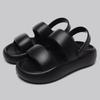 Fashion Slippers for women in summer 2025 EVA sandals with a poop like feel  Two pairs of soft soled bathroom thick soled sandals