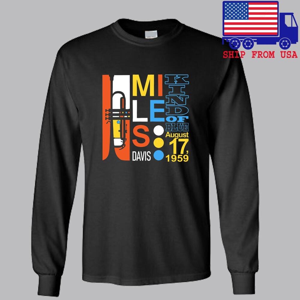 Miles Davis Kind of Blue 1959 Men#039;s Black Navy Blue Size S to 3XL Unisex T-Shirt S