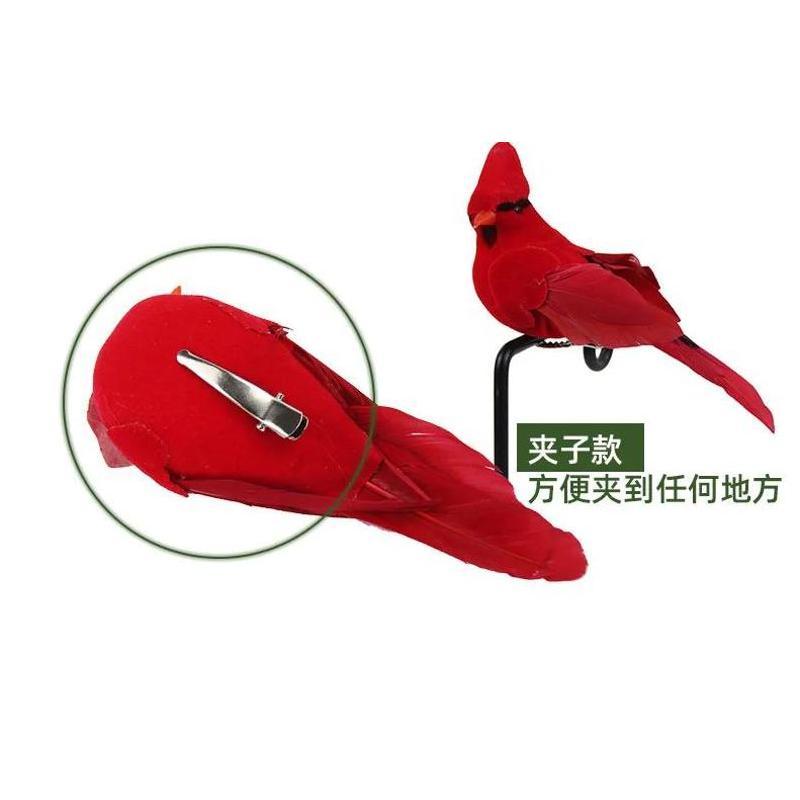 Artificial Bird Garden Green Plant Home Decoration Clip Prop Manufacturer Direct Feather Flapper Handicraft Bird Wholesale