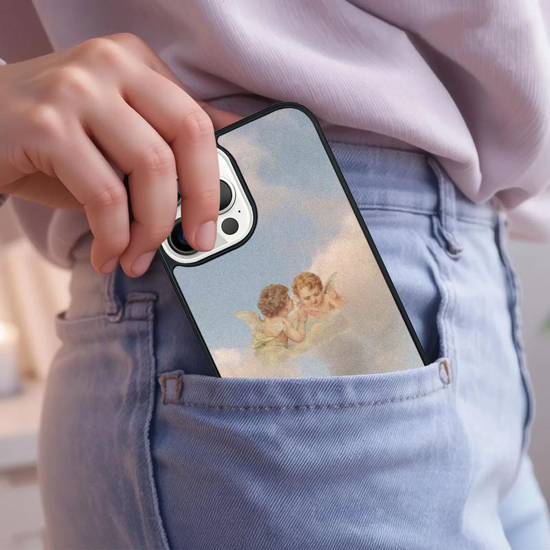 Renaissance Angels Phone Case For iPhone 17 Air 15 16e 14 13 Pro Max Coque 12 11 Pro Max PLUS cover