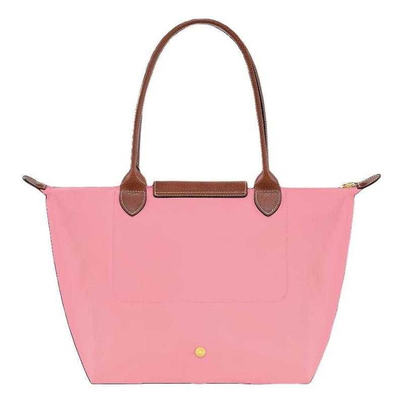 Longchamp Shoulder Bag Le Pliage Original Printed Logo Logo Snap Button Closure Polyamide Tote Tote Shopping Handbag Women's Marshmallow L2605089P92