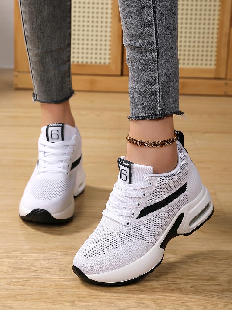Autumn and winter breathable thick-soled casual inner height-increasing shoes lightweight soft-soled sports shoes cotton shoes