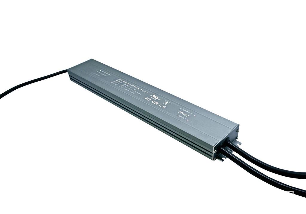 12V/24V Ultra-Thin Waterproof Power Supply, 30W-360W, DC Constant Voltage IP67
