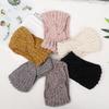 Fashion Candy Color Soft Elastic Knitted Headband Hair Accessories Wide Hairband Thick
