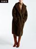 2026 autumn and winter loose fur integrated imitation fur jacket women's clothing medium and long large trench coat lamb wool thickened tide