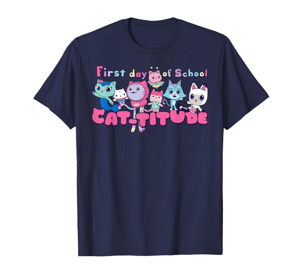 Dreamworks Gabby's Dollhouse First Day of School Cat-titude. T-Shirt