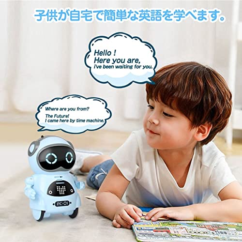 Mini Pocket Robot Toy for Kids, Authentic Japanese Product, Includes Japanese Instructions, Smart Communication, Dance, Music, English, Birthday Gift