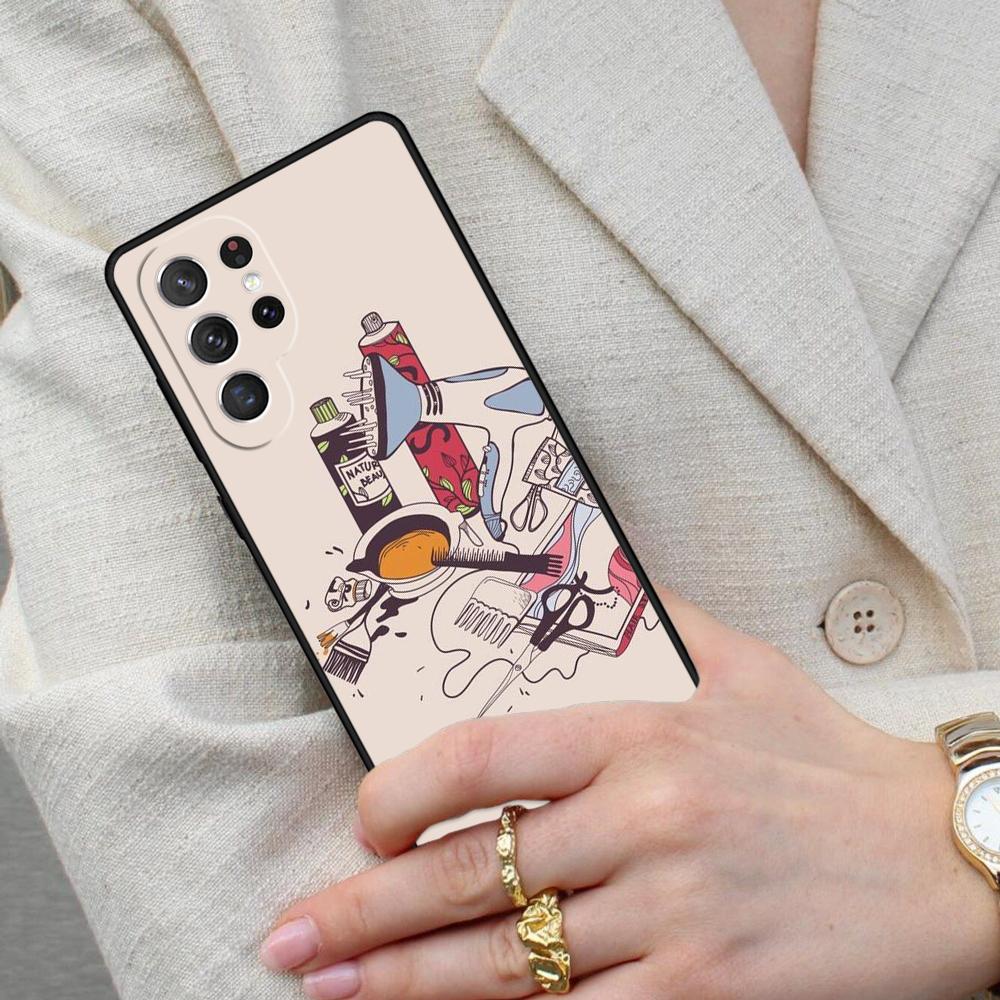 Hair Stylist Hairdresser Cell Phone Case for Samsung Galaxy S26 Ultra S25 S24 S23 S22 S21 S20 Note10 Cover