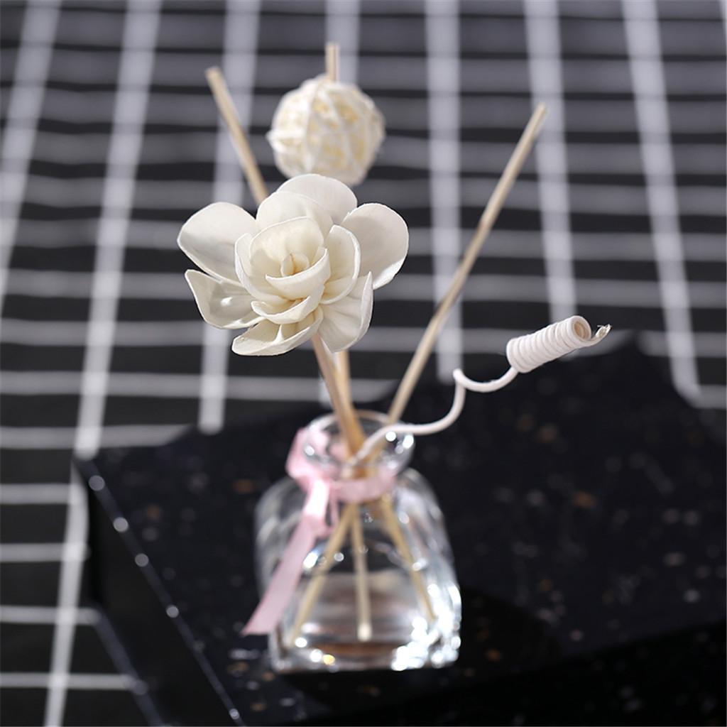 Oil Diffusers with Natural Sticks Glass Bottle and Scented Oil 55ML