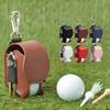 Golf Ball Waist Bag with Clip Waterproof Faux Leather Golf Ball Tee Tools Accessories Organizer Pouch Holder Men Women Golf Enthusiasts Gift