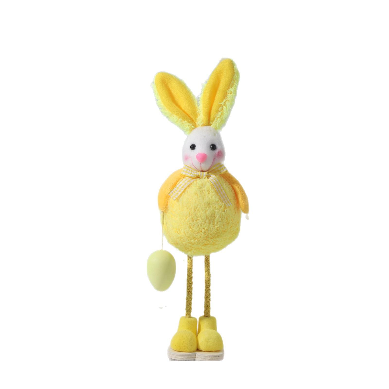 

Creative And Cute Plush Easter Bunny Ornaments For Home Decoration And Window Display. One Size жёлтый