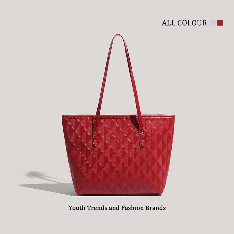 

New bag women s large-capacity high-end commuter shoulder bag красный