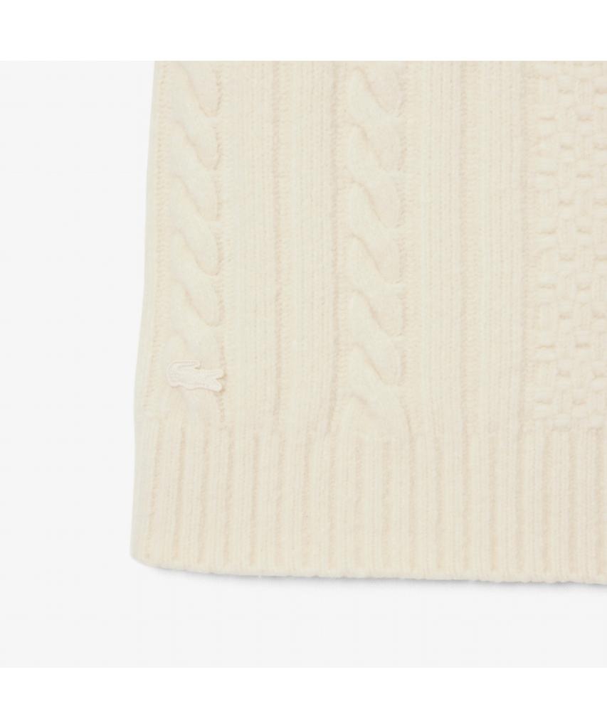 Lacoste Women'S Wool Blend Cable Sweater Dress Ef4173-55N Xfj