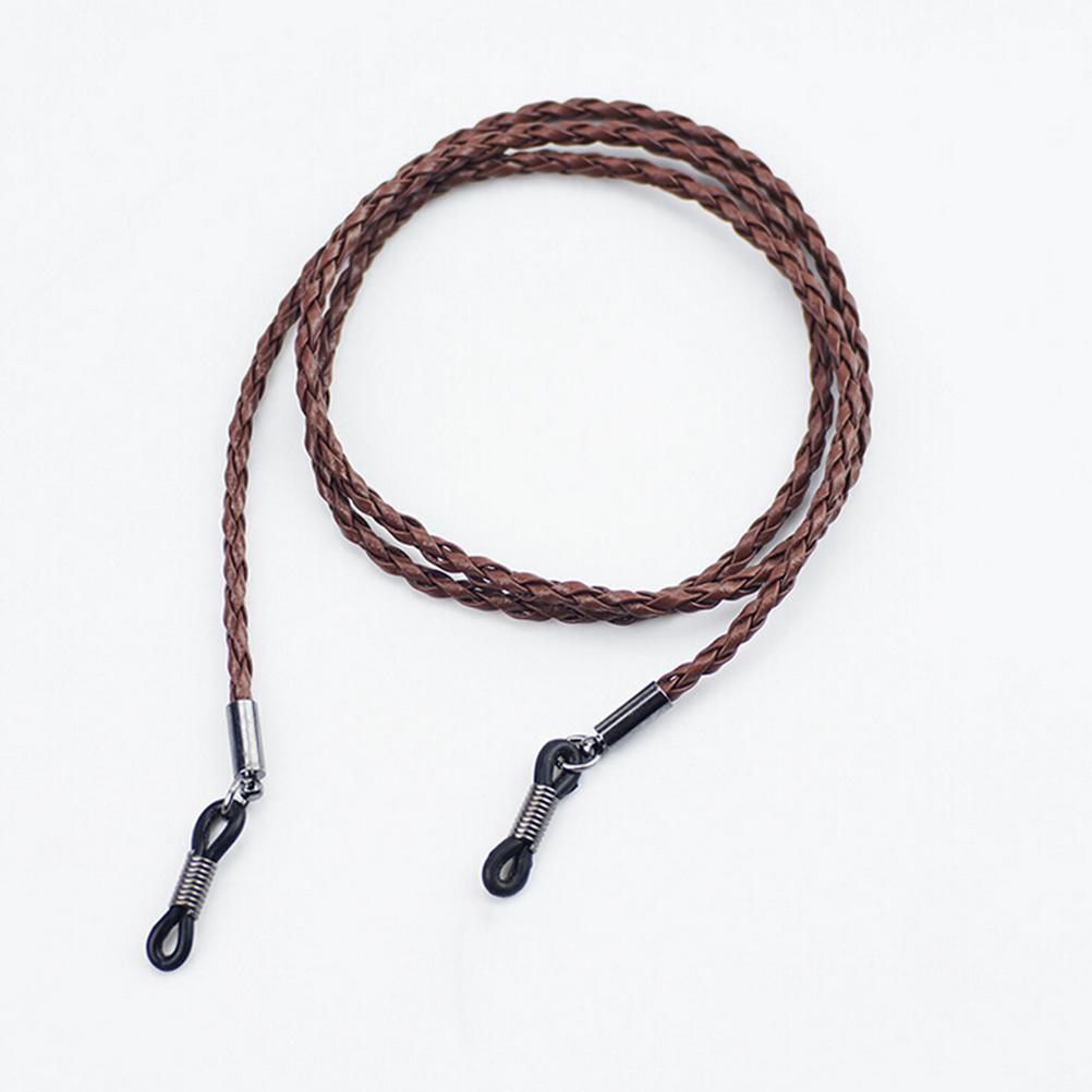 

1Pc 4 Colors New Leather Eyeglass Cord Adjustable End Glasses Holder Colorful Leather Glasses Neck Strap String Rope Band