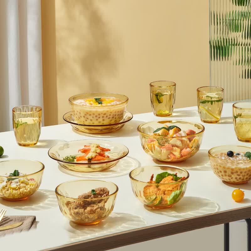 BAILOCK Starglass High Borosilicate 12-Piece Dinnerware Set