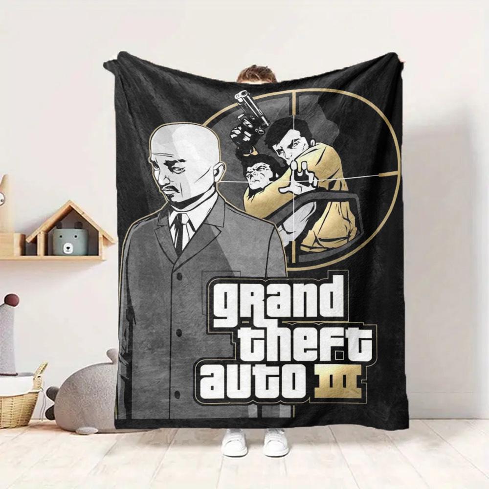 Gta Iii Flannel Blanket Throw Blanket Soft Warm Sofa Bed Camping Home Decor Unique Christmas Gift C9211749