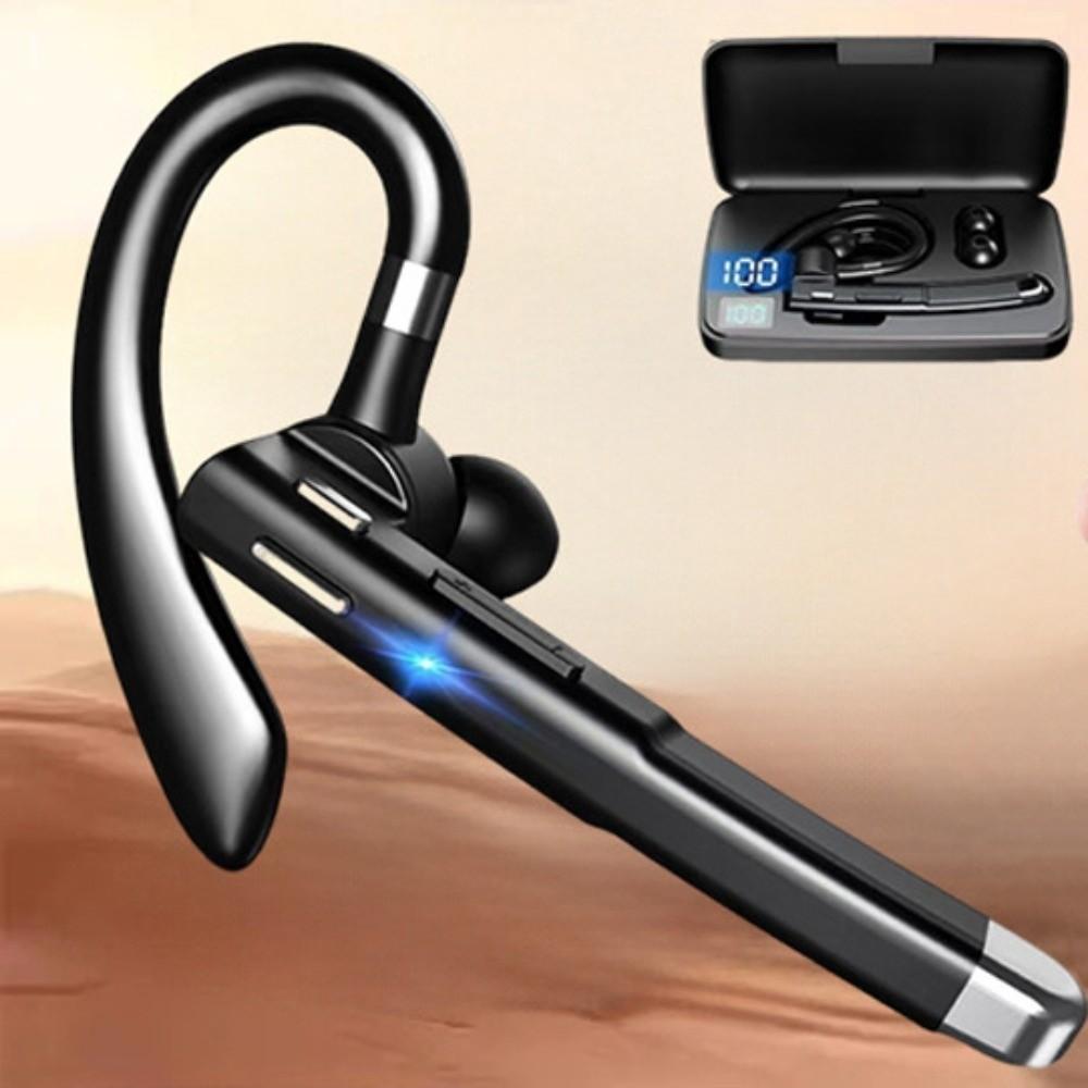 Screen Display Bluetooth Earphone Rotatable Wireless Headphones Ear Hook Business Headset  Business