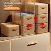 Large Foldable Wardrobe Storage Box: Steel Frame, Drawer-Style Closet Organizer for Clothing.