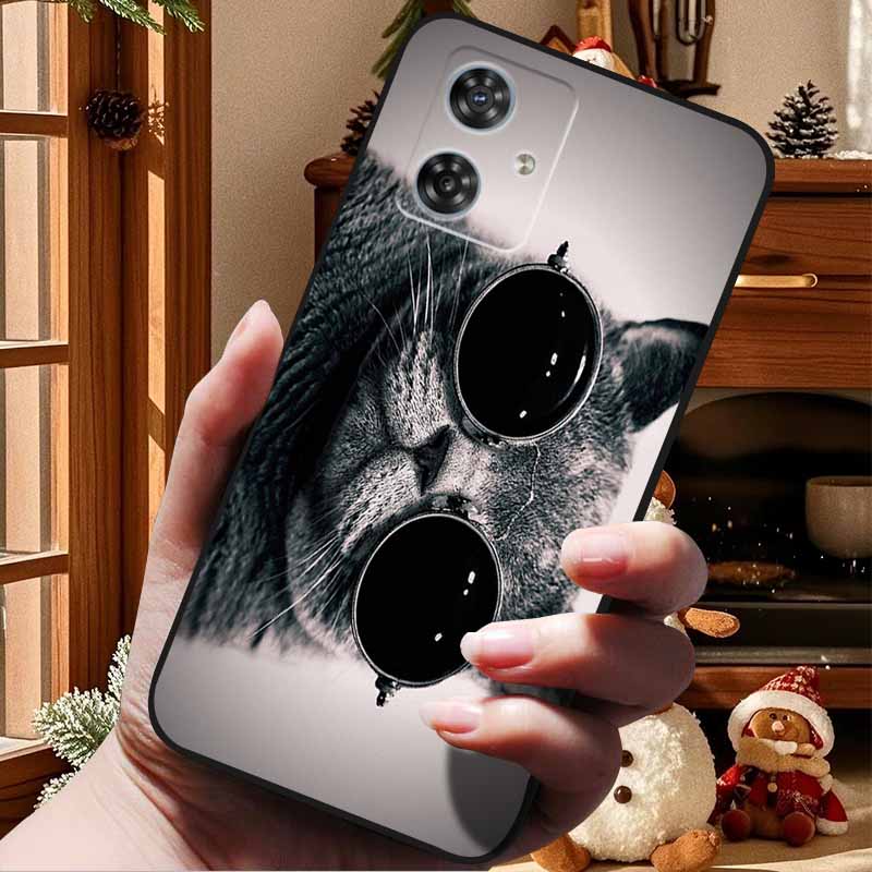 For Moto G84 G54 5G Case Fashion Soft TPU Silicone Bumper Phone Cover for Motorola Moto G84 5G MotoG54 G 54 84 Coque Capa Cats
