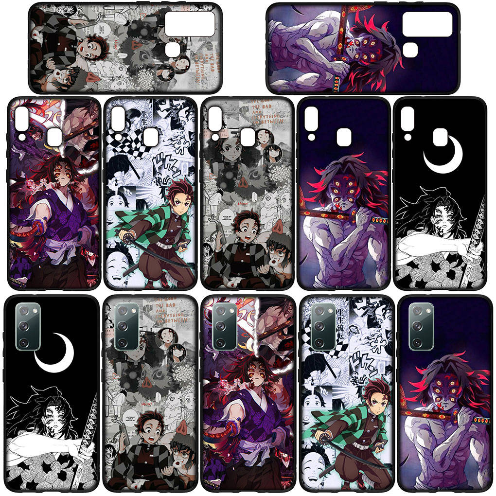 Phone Case for Samsung Galaxy S25 S24 S23 iPhone 16 15 Xiaomi Redmi Note 14 13 12 16E X Pro Max OPPO Moto Huawei Kokushibo Demon Slayer Tanjirou Cover