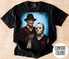 Comfort Colors Freddy Krueger Jason Voorhees Shirt, Horror Movie Tee, Slasher Horror T-Shirt, Halloween Horror Gift, Nightmare Horror Shirt