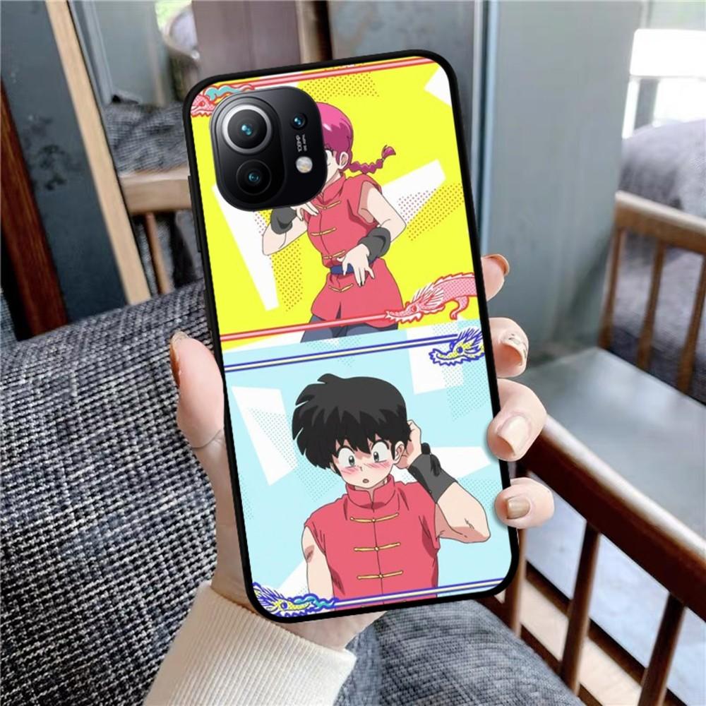 Cartoon Ranma ½ Phone Case For Xiaomi Mi 5X 8 9 10 11 12 Lite Pro 10T PocoX3pro PocoM3 Note 10 Pro Lite