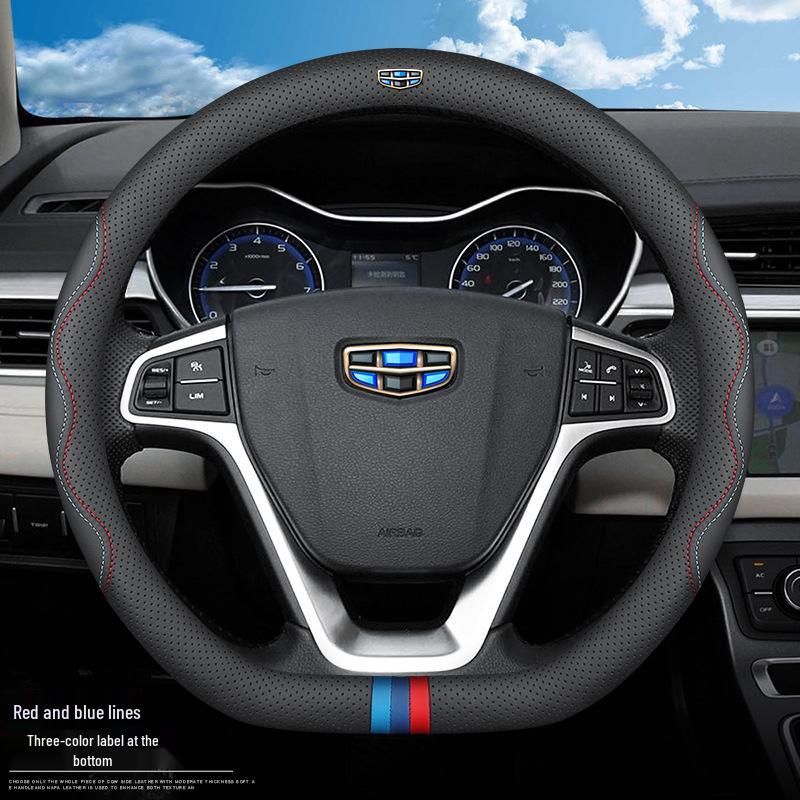 Universal Steering Wheel Cover for Geely Vision X3, X6, Xingyue L, Emgrand S, GSGL, Binyue, Boyue X, Binrui - All-Season Fit