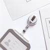 JESJELIU Flower Retractable Nurse Chest Badge Reel Clip Holder Students Doctor Work ID Card Holder Keychain Gifts Accessories