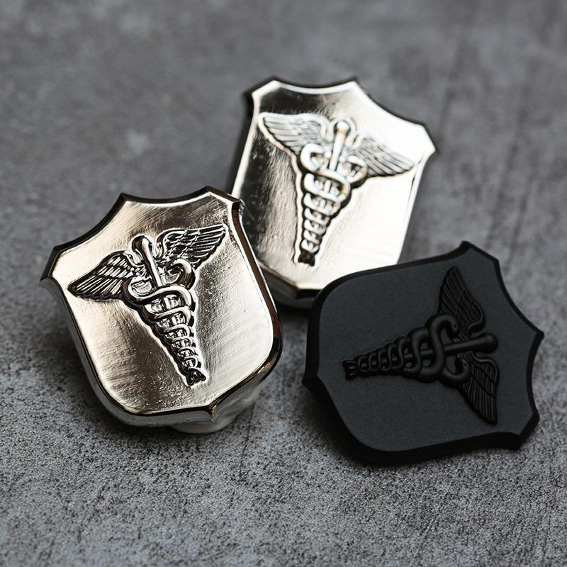Marine Corps/Navy Combat Medical Badge Skill Badge Low Visibility Badge Military Fan Metal Hat Badge Shoulder Badge Collar