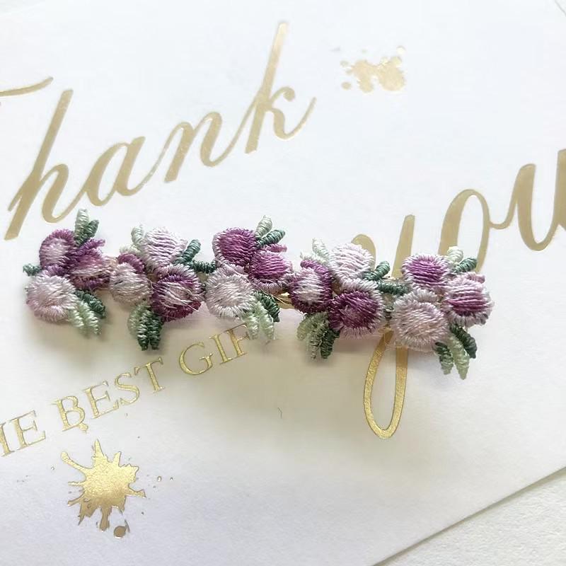 Multicolor Cherry Flower Hair Clip for Women and Children