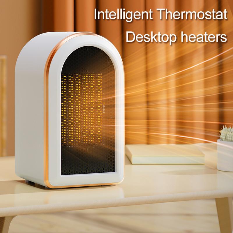 PTC Heating Warm Air Machine Small Intelligent Thermostat Fan Heater Winter Home Office Desktop Heating Device