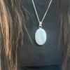Owyhee Opal Pendant With Silver Chain Necklace 925 Sterling Silver Pendant