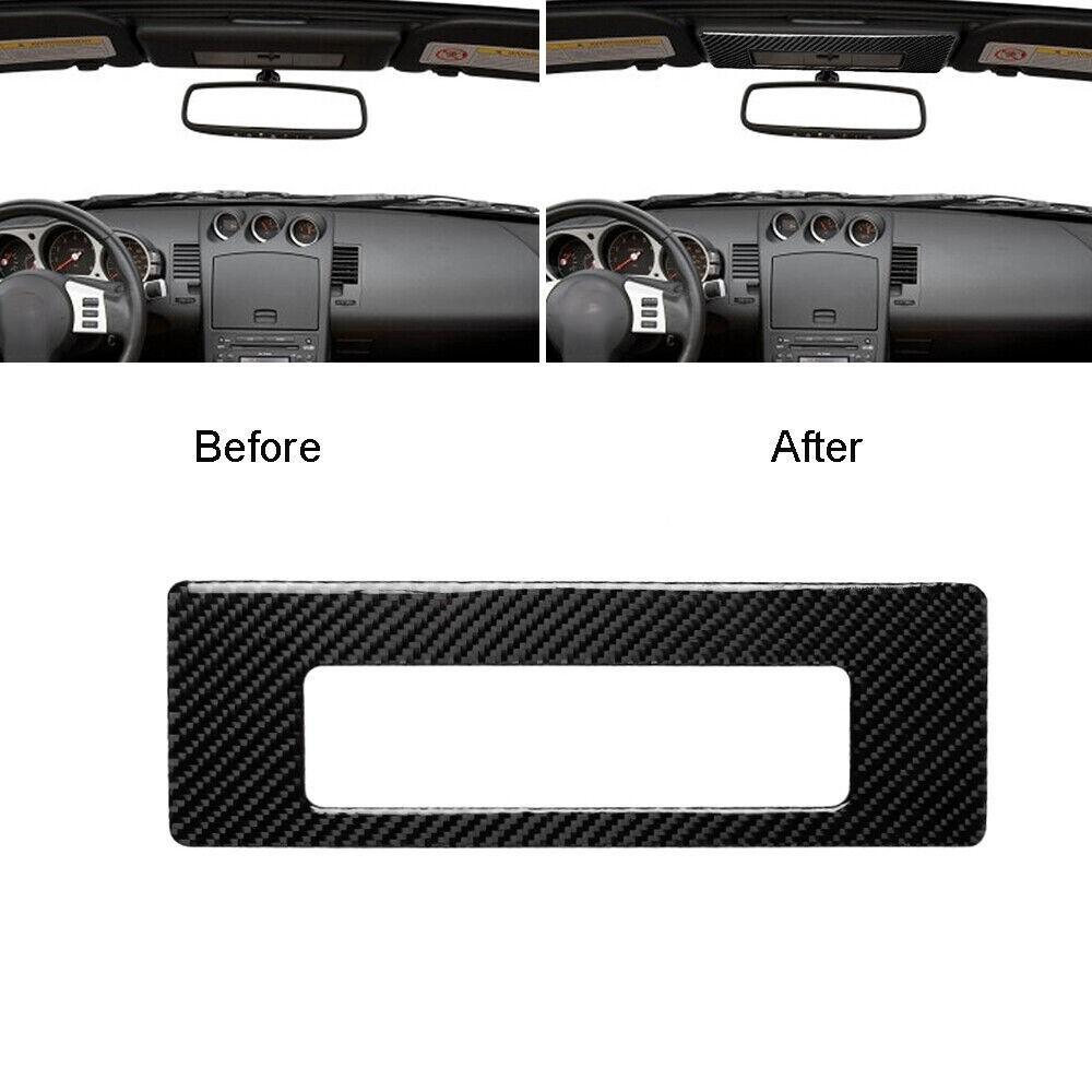 For Nissan 350Z 2006-2009 Carbon Fiber Readling Light Panel Trim Cover Sticker